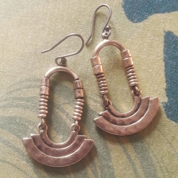 Brass Happiness Earrings - Picture 3 of 4